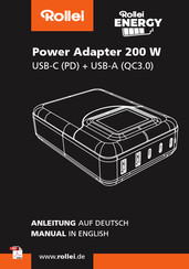 Rollei Power Adapter 200 W Manual