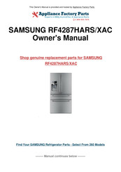 Samsung RF4287HARS/XAC User Manual