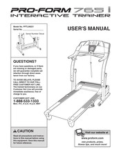 ICON PRO-FORM 765 i INTERACTIVE TRAINER User Manual