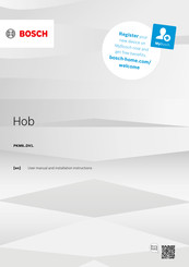 Bosch PKM8 DV1 Series User Manual And Installation Instructions