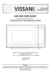 Vissani VSCMWE11S2SW-10 Use And Care Manual
