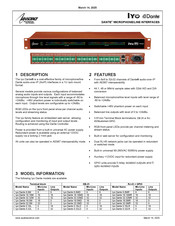 AudioScience lyo Dante 16.0MR Manual