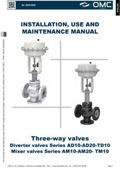 OMC AM20 Instructions For Installation, Use And Maintenance Manual