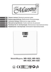 Maestro MR 1822 Owner's Manual