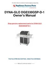 Dyna-Glo DGE530GSP-D Manual