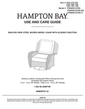 HAMPTON BAY FRS80812CRS-G Use And Care Manual