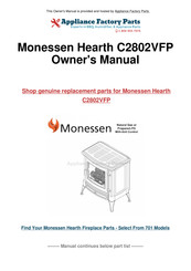 Monessen Hearth C2803VF Installation And Operating Instructions Manual