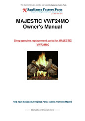 MHSC VWF30NA Installation And Operating Instructions Manual