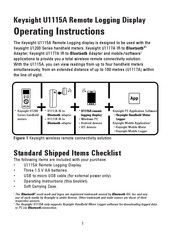 Keysight U1115A Operating Instructions Manual