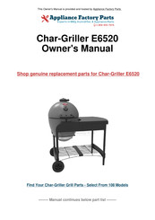 Char-Griller AKORN 6520 Owner's Manual