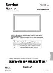 Marantz PD4293D Service Manual
