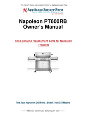 Napoleon PT600RB Owner's Manual