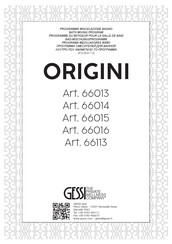 Gessi 66013 Manual