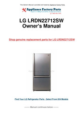 LG LRDN22712SW Owner's Manual