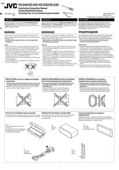 JVC KD-G352 Installation & Connection Manual