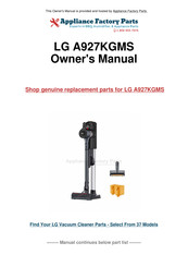 LG A927KGMS Owner's Manual