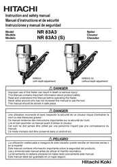 Hitachi NR 83A3 Instruction And Safety Manual