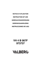 VALBERG VH 2 B 067F Instructions Of Use