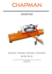 Chapman T240 Instructions Manual