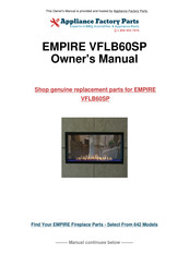 Boulevard VFLB60SP90N-1 Installation Instructions Manual