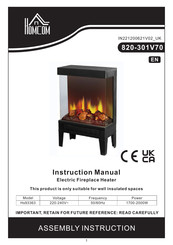 HOMCOM 820-301V70 Addendum Instruction Manual