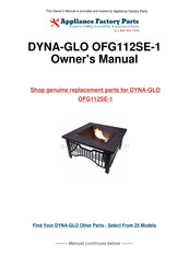 pleasant hearth OFG112SE Manual