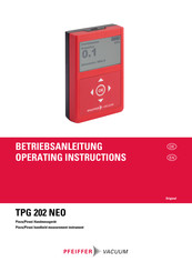 Pfeiffer Vacuum TPG 202 NEO Operating Instructions Manual