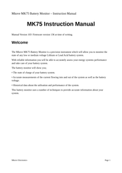 Mkove Electronics MK75 Instruction Manual