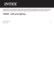 Intex WL698 Owner's Manual
