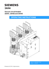 Siemens 3AH42 Operating Instructions Manual