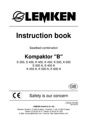 LEMKEN System-Korund 600 K Instruction Book