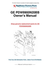 GE Profile CDW9000 Series Owner's Manual