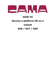 Cama HANDI-LIFT EA9 How To Service
