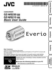 JVC Everio GZ-MS215 Basic User's Manual