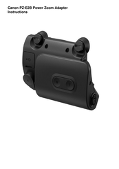 Canon PZ-E2B Instructions Manual