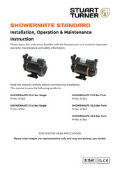 Stuart Turner Showermate S2.6 bar Single Installation, Operation, &  Maintenance Instruction