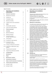 elero RolTop/D+ 868 Operating And Installation Instructions