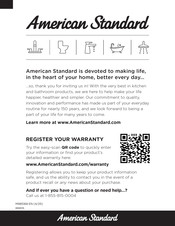 American Standard Aspirations 8888116 Owner's Manual