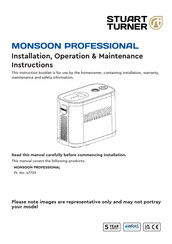 Stuart Turner MONSOON PROFESSIONAL Installation, Operation & Maintenance Instructions Manual