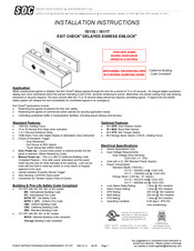 SDC 1511S Installation Instructions Manual