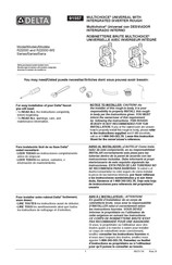Delta MULTICHOICE R22000-WS Installation Sheet