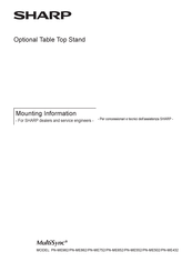 Sharp PN-ME862 Mounting Information