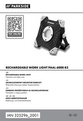 Parkside 325296 2001 Operation And Safety Notes