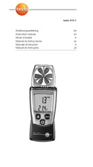 TESTO 410-1 Instruction Manual