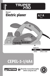 Truper CEPEL-3-1/4A4 Manual