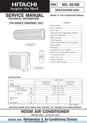 Hitachi RAC-24G4 Service Manual