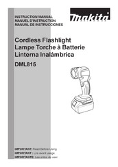 Makita DML815 Instruction Manual