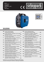 Scheppach SG2500i Operating Instructions Manual
