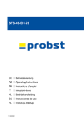 probst STS-43-EH-23 Operating Instructions Manual