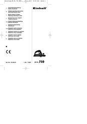 EINHELL BT-PL 750 Original Operating Instructions